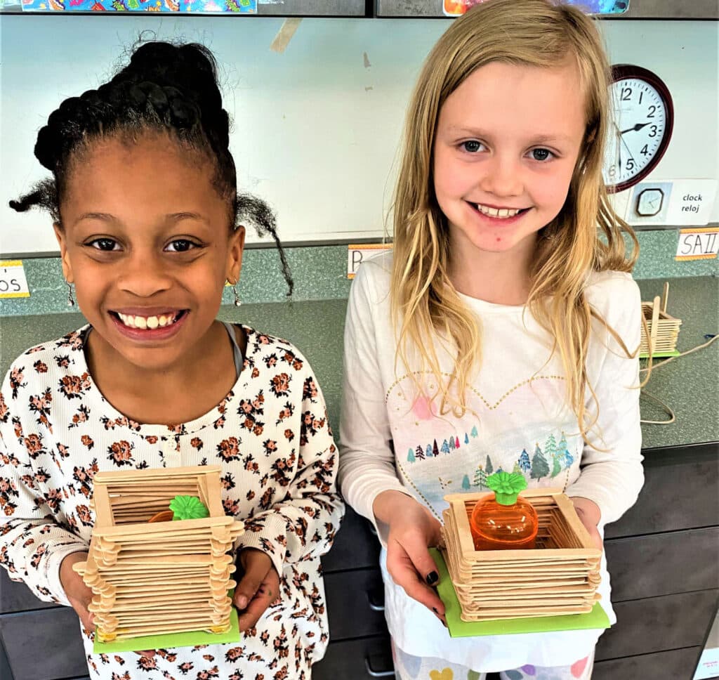 Young children engaged in imaginative role-play activities